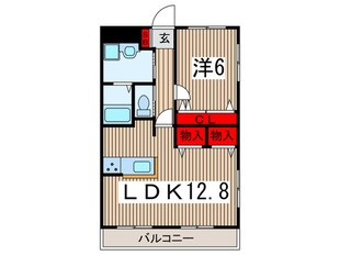 ユーネットⅢの物件間取画像